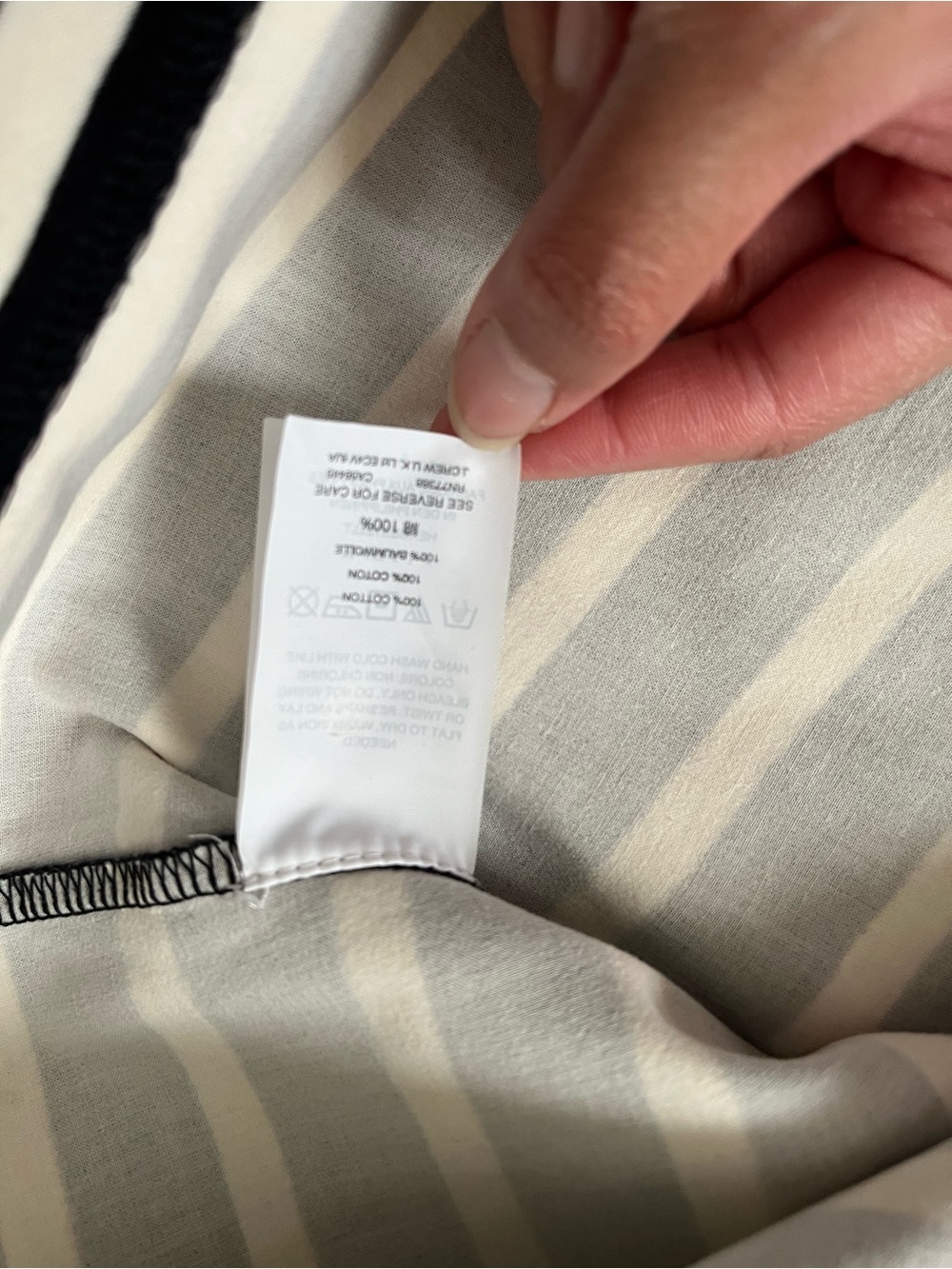J Crew size Medium striped short sleeve Black & White Striped Cotton Dress - Picture 8 of 10